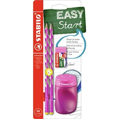 Abbildung von STABILO Buntstift EASYgraph Schulset 2 pink linkshändig
