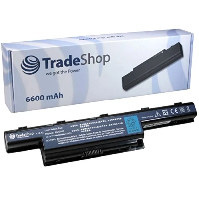 Abbildung von Hochleistungs Li Ion Laptop Akku 6600mAh ersetzt AS10D51 LC.BTP00.123 AS10G3E AK.006BT.075 AS10D73 BT.00603.117 BT.00605.062 BT.00607.130 AK.006BT.080 AS10D75 BT.00603.124 BT.00605.065