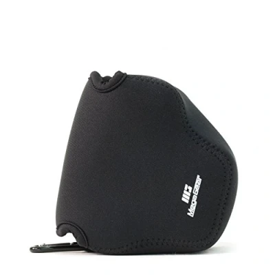 Abbildung von MegaGear &#039;&#039;Ultra Light&#039;&#039; Neopren Kamera Tasche mit Karabiner für Canon Power SX540 HS, SX530 SX420 is, SX410 is Digitalkameras (Schwarz)