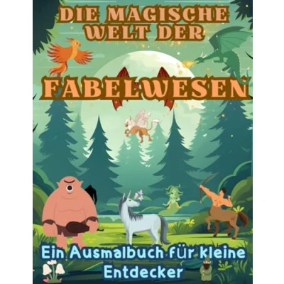 Abbildung von Fabelwesen Ausmalbuch: Die Magische Welt der Ein Ausmalbuch für Kinder im Alter von 4 10 Jahren. 66 Seiten Ausmalspaß