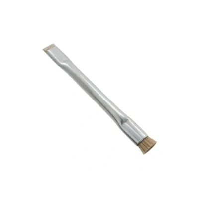 Abbildung von MG Chemicals 856 Doppelseitige Technische Reinigungsbürste mit 4 1 / 2 &quot;cad beschichteter Stahlgriff, Pferdehaarborsten, 1/4&quot; Länge x 5/16 &quot;Breite