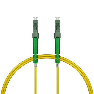 Abbildung von nexinex OS2 Glasfaserkabel LC/APC auf (1m) Patchkabel Simplex Singlemode FTTH Glasfaser LWL Lichtwellenleiter Kabel LC/LC