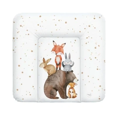 Abbildung von Ceba Baby® weiche Wickelauflage 75x72 cm Baby Wickelunterlage Wickeltischauflage für Junge und Mädchen Wasserdicht, abwaschbar OEKO TEX® Standard 100 Made in EU Waldfreunde