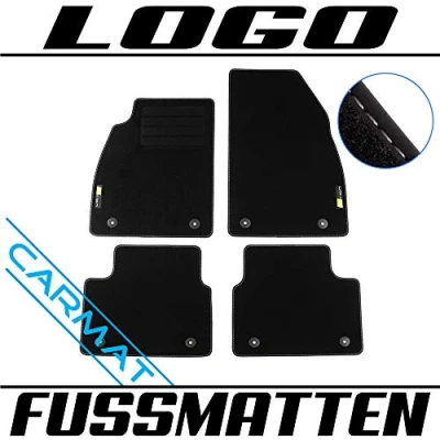 Abbildung von TEXER Textil Fußmatten Passend für Opel Insignia A Bj. 2013 2017 mit Logo