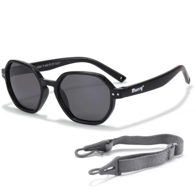 Abbildung von Maesy Kinder Sonnenbrille für Kleinkind und Baby 1 3 Jahre UV400 Polarisierter Schutz Flexibler Biegsamer Rahmen Verstellbares Gummiband Sichere Bequeme Kindersonnenbrille Yana