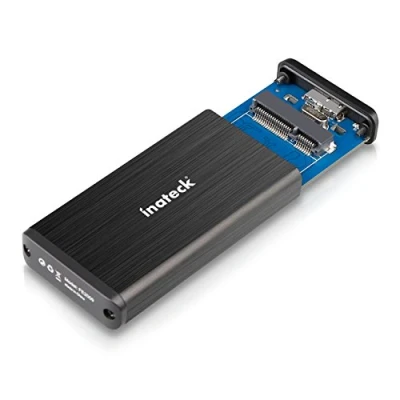 Abbildung von Inateck mSATA USB 3.0 Aluminium SSD Gehäuse Adapter Case mit Datenkabel für M50
