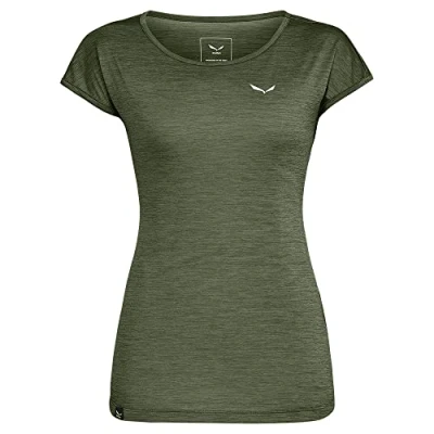 Abbildung von Salewa PUEZ melange DRY TEE Sport Tshirt, Damen, Größe: 38, Dark olive
