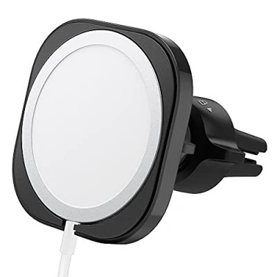 Abbildung von Spigen MagFit Autohalterung Hülle Ständer Entwickelt für MagSafe 2020 2023, Kompatibel mit iPhone 16,15,14,13,12, Ladegerät Autohalterung, Nicht im Lieferumfang enthalten