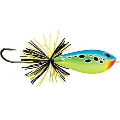 Abbildung von Rapala Angelköder BX Skitter Frog mit Balsa/Kunststoff Köder weich schwimmend Tiefe der Schwimmfläche Größe 5,5 cm / 13 g hergestellt in Estland UV Parrot