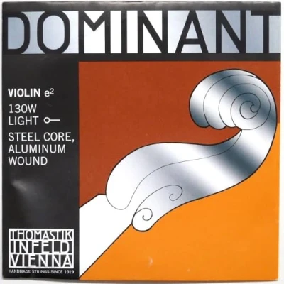 Abbildung von Thomastik Einzelsaite für 4/4 Violine Dominant E Saite Stahlkern, Alu. umsponnen, weich, Kugel
