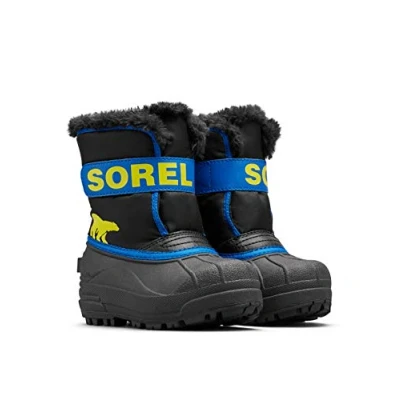 Abbildung von Sorel KIDS SNOW COMMANDER Schneestiefel für Unisex Baby, Schwarz (Black x Super Blue) Children, 31 EU