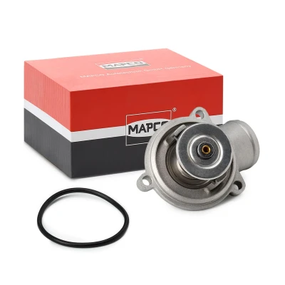 Abbildung von MAPCO 28859 Kühlwasserthermostat 87 mit Dichtung Aluminium Gehäuse MERCEDES BENZ: E Klasse Limousine, C CLK Coupe
