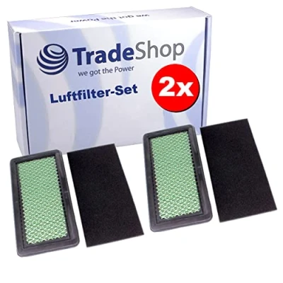 Abbildung von 2x Trade Shop Luftfilter Set (Hauptfilter + Vorfilter) Ersatz für Honda 17211 ZOA 000 013 17210 003 06172 Z0A 305 / Rasentraktor Rasenmäher