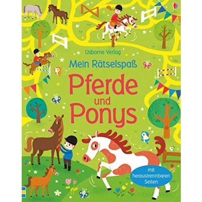 Abbildung von Mein Rätselspaß: Pferde und Ponys: Mit heraustrennbaren Seiten (Usborne Mitmach Blöcke)