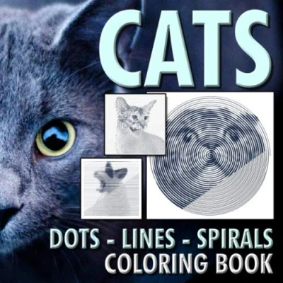 Abbildung von Cats Dots Lines Spirals Coloring Book: Adults Creative Haven Books