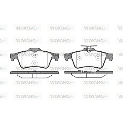 Abbildung von ROADHOUSE 2842.20 Bremsbelagsatz Hinterachse mit Klebefolie Zubehör, Feder FORD: KUGA 2, Focus 3 Turnier, 2 Schrägheck