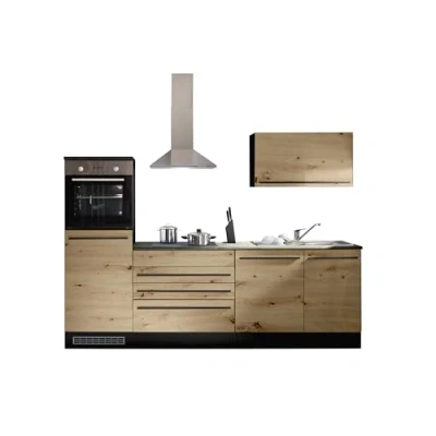 Abbildung von BASIC by Balculina Küchenzeile &quot;Jazz&quot;, Breite 260 cm, wahlweise mit E Geräten
