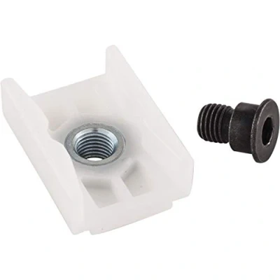 Abbildung von Gedotec Möbel Gleiter für Gleit Schiene Ersatz zur Reparatur Gleitstein Tür Schließer DORMA Gleitschienen TS 91/92/93 mit Schraube 1 Stück