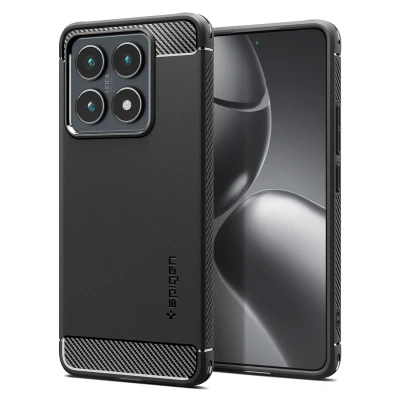 Abbildung von Spigen Rugged Armor Hülle Kompatibel mit Xiaomi 14T Pro Matte Black