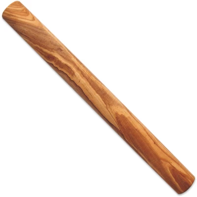 Abbildung von Olivenholz erleben Teigroller &quot;DESIGN&quot;, (1 tlg.), 30 cm, jedes Teil ein Unikat