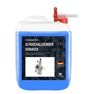 Abbildung von Cleanerist 5L Ultraschallreiniger Werkstatt, Vergaser, Autoteile Konzentrat für Ultraschallgeräte zur Kfz Reinigung von Motoren, Bremsanlagen, Wellen, Pumpen, Düsen gegen Schmutz, Öl &amp; Fett