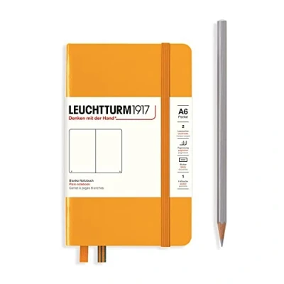 Abbildung von LEUCHTTURM1917 365625 Notizbuch Pocket (A6), Hardcover, 187 nummerierte Seiten Rising Sun, Blanko