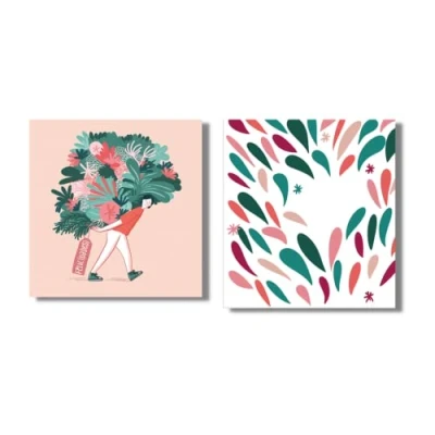Abbildung von Forletter Grußkarte, 15 x cm, rosa Blumen