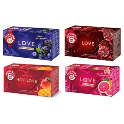 Abbildung von TEEKANNE Big Love Tea Collection (4 x 20 Bags) Früchtetee Set (Dekond gift)