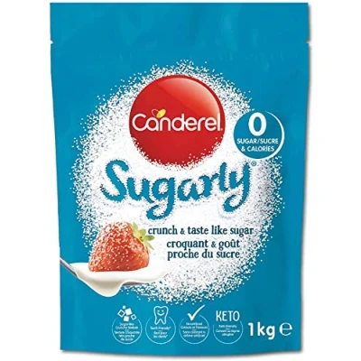 Abbildung von Canderel Sugarly Süßstoff 1kg Zuckerfrei, Keto Freundliche &amp; Null Kalorien Zuckerersatz Entspricht 2g Zucker