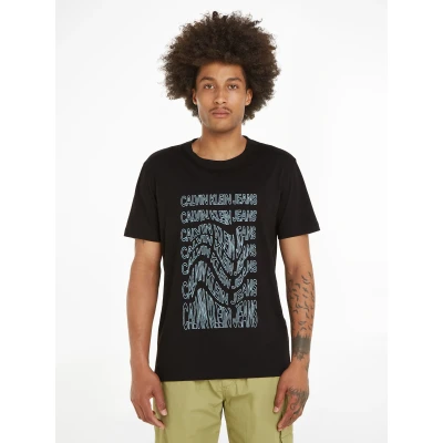 Abbildung von Calvin Klein Jeans T Shirt INSTITUTIONAL WARP TEE mit Logodruck