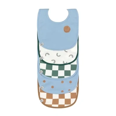 Abbildung von LÄSSIG Baby Kleinkind Lätzchen Set (5 St.) Klettverschluss Baumwolle wasserdicht/ Value Pack Bib Happy Rascals Smile
