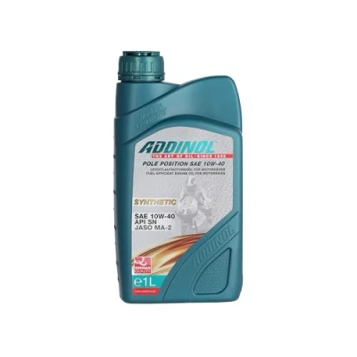 Abbildung von ADDINOL 4T Pole Position 10W 40, Motorenöl, synthetisch, übertrifft Spezifikation JASO MA 2, 1 Lite