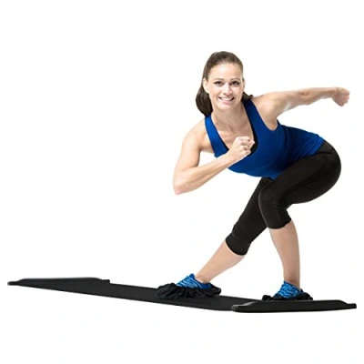 Abbildung von Gymstick Powerslider, Universal Trainingsmatte, Schwarz, Spandex, 50 mm, 180 mm