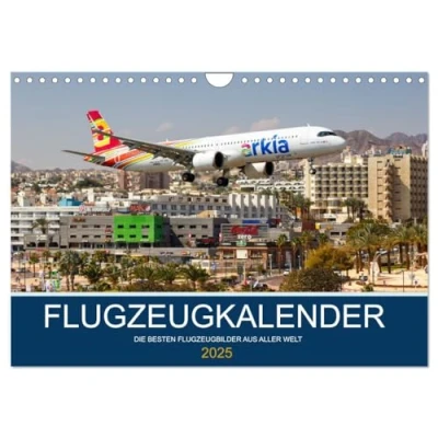 Abbildung von Flugzeugkalender die besten Flugzeugbilder aus aller Welt (Wandkalender 2025 DIN A4 quer), CALVENDO Monatskalender
