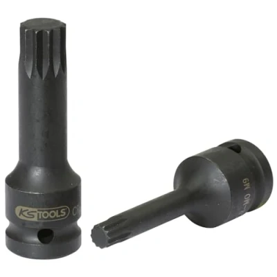 Abbildung von KS TOOLS 911.0949 E Kraft Stecknuss M9 12,5 (1/2&quot;)mm (Zoll) Außenvielzahn, Innenvielzahn