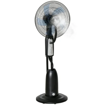 Abbildung von HOMCOM Standventilator mit 2,8 Liter, Wasserkühlung, für Garten, Balkon, Schwarz