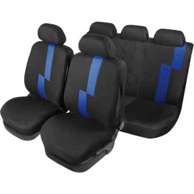 Abbildung von START Flash 10701 Sitzschonbezug schwarz, Blau Polyester vorne und hinten