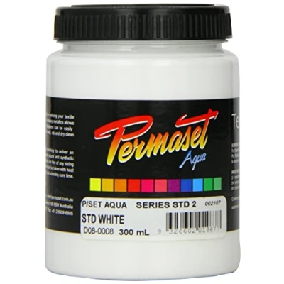 Abbildung von Permaset Aqua Tinte für Leinwanddruck weiß 300ml