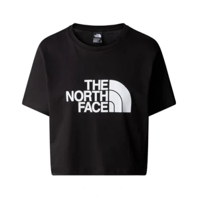 Abbildung von The North Face Cropped EASY TEE Tshirt print, Damen, Größe: Small, Black