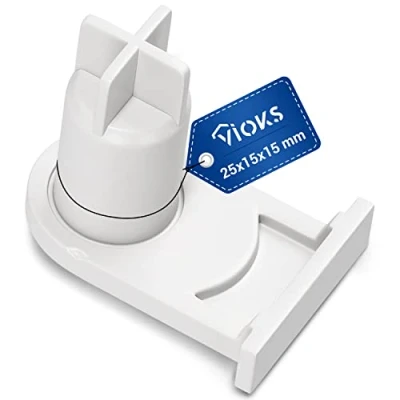 Abbildung von VIOKS Türscharnierbuchse Ersatz für Bosch 00169301/169301 / 05384490/5384490 Kühlschrank Scharnier Buchse Scharniere Einbaukühlschrank/Gefrierschrank Tür