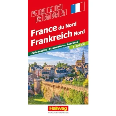 Abbildung von Hallwag Strassenkarte Frankreich Nord 1:600.000: Inkl. Transitpläne, Ortsverzeichnis und Reiseinformationen (Hallwag Strassenkarten)