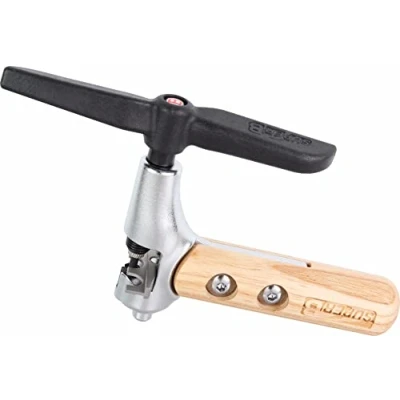 Abbildung von SuperB Unisex Erwachsene Super B TB CC 65 Kettennietdrücker, für 1 12 fach Ketten, hohe Präzision, aus Stahl mit Holzgriff