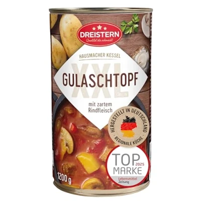 Abbildung von Dreistern Gulaschsuppe mit Kartoffeln, 1200 g