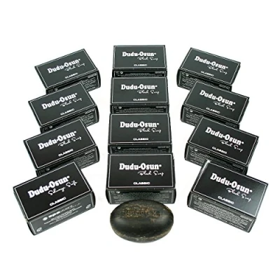 Abbildung von 12er Pack Dudu Osun Schwarze Seife aus Afrika Original Black Soap 12x150g