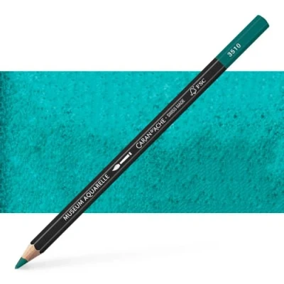 Abbildung von Caran d&#039;Ache Museum Aquarelle Bleistift 3510.739/ NR 739 DARK SAP GREEN/TANNENGRUEN FSC (1 Stück/ (Pack of 1)