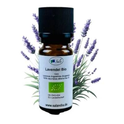 Abbildung von Sala Lavendelöl Aroma ätherisches Lavendel Öl BIO zum Verzehr 100% naturrein 10 ml