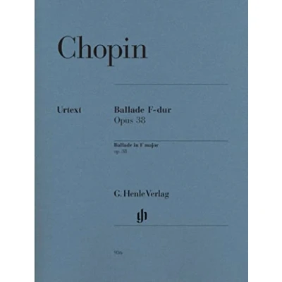 Abbildung von Ballade F dur op. 38: Besetzung: Klavier zu zwei Händen (G. Henle Urtext Ausgabe)