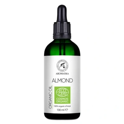 Abbildung von BIO Mandelöl 100ml Prunus Dulcis Mandel Öl Gesichtspflege Kaltgepresst Naturrein in Lichtschutz Glasflasche mit Pipette Haarpflege für Haar