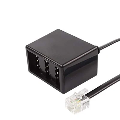 Abbildung von S Impuls Adapter Western Steck RJ11 (6/4) auf TAE NFN Buchse 0,1m