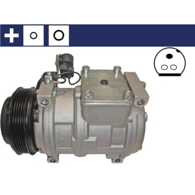 Abbildung von MAHLE ORIGINAL ACP 818 000S Kompressor 10PA17C 12 PAG 46 R 134a mit Dichtring BMW: 3 Coupe, Limousine, 7